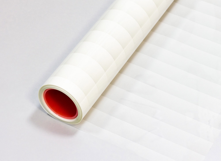 Матовая декоративная пленка NOVA White matte полосы из точек